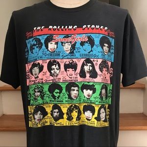 VTG 80s Rolling Stones Steel Wheels Tour T-shirt